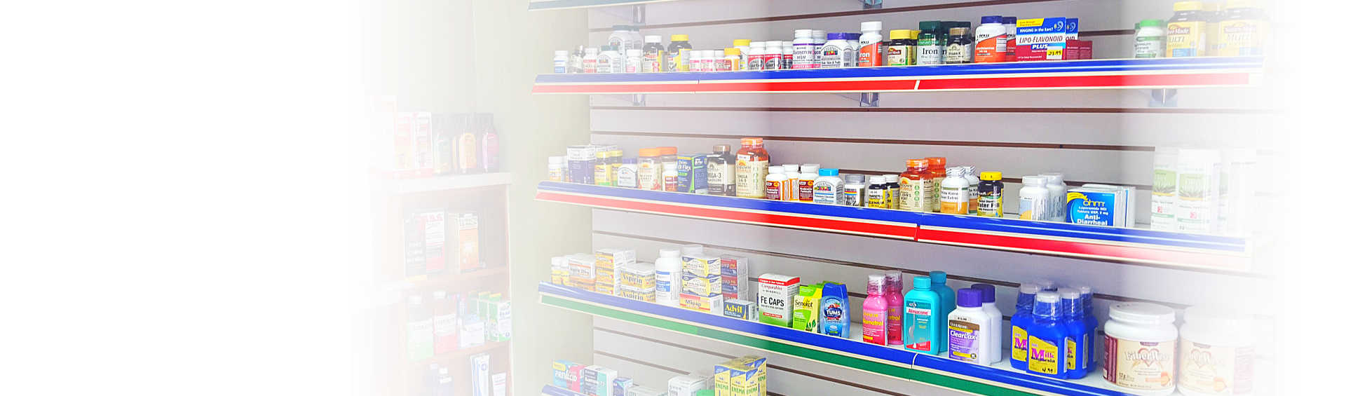 displayed medicines